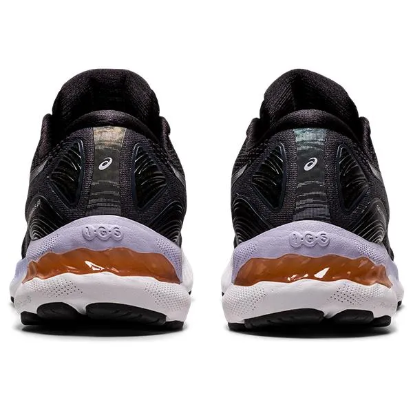 Womens Asics Gel Nimbus 23 Running Shoes in Black and Grey